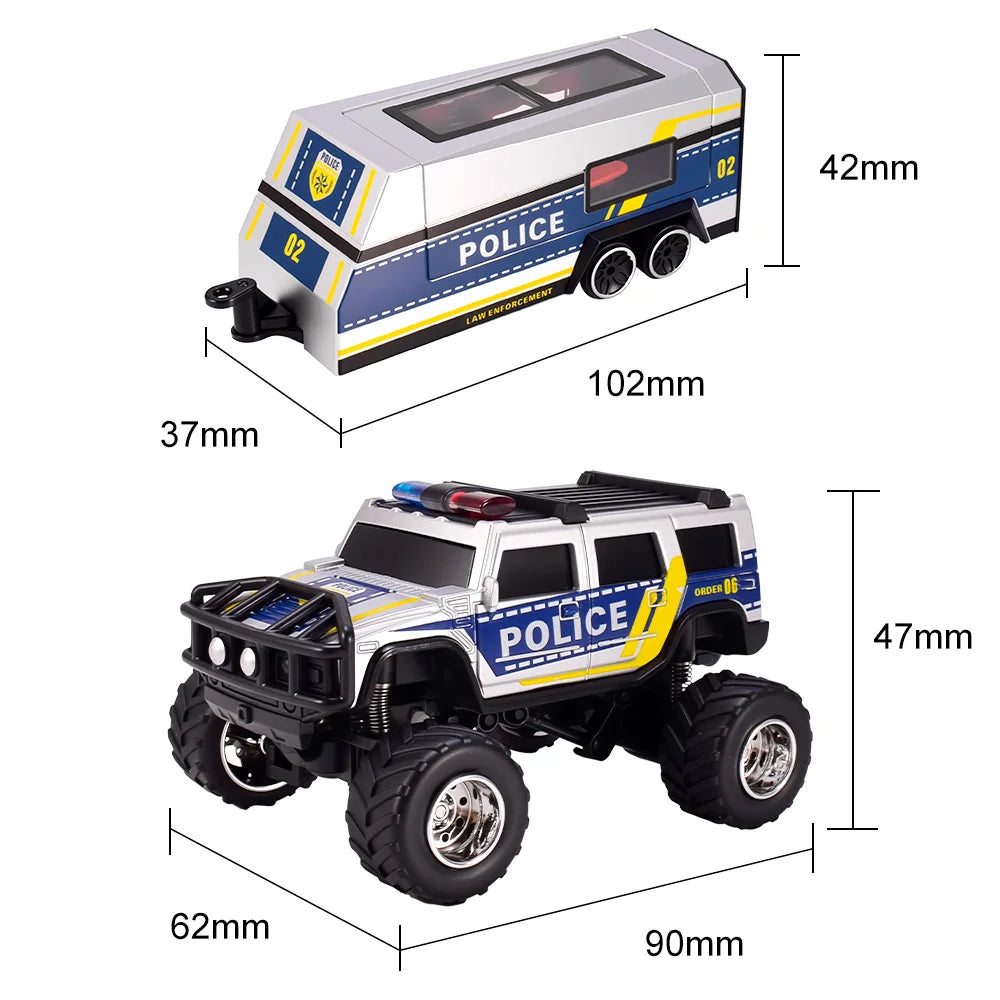 Camion de police radiocommandé