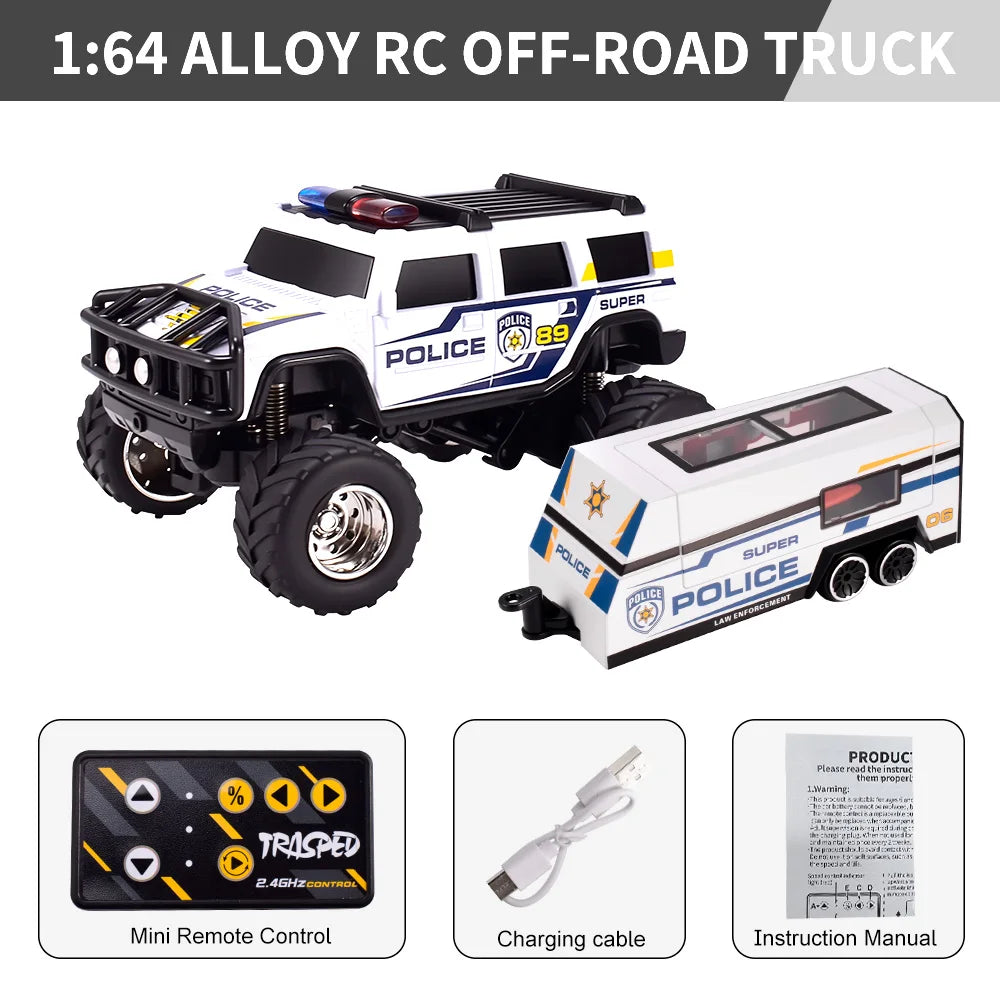 Camion de police radiocommandé